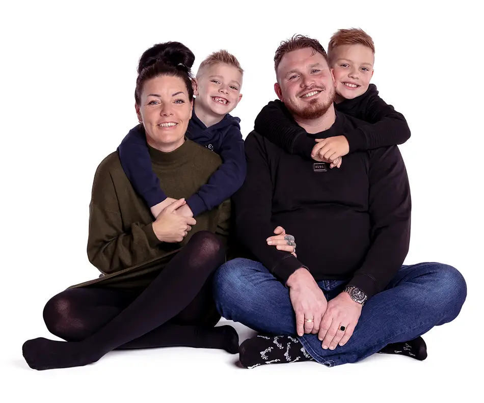 Familie på 4 personer