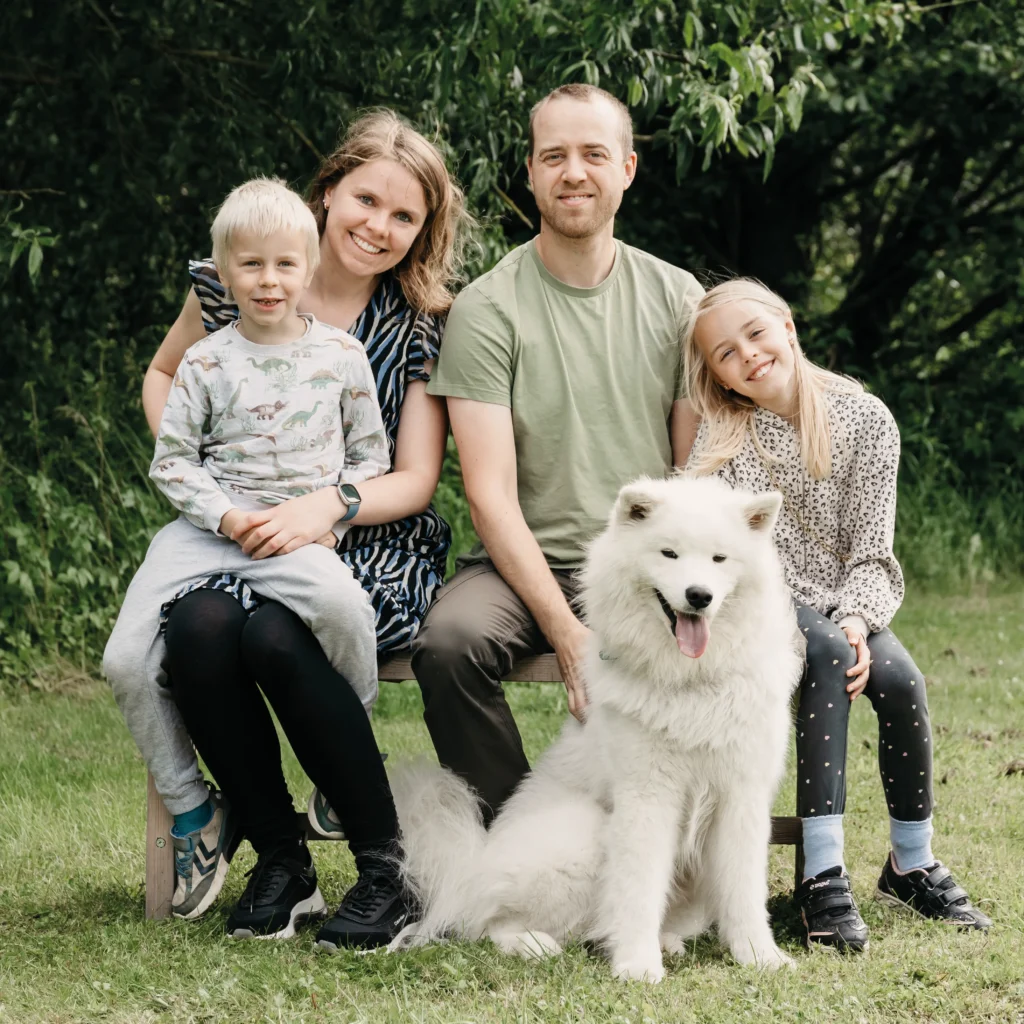 familiefoto ude