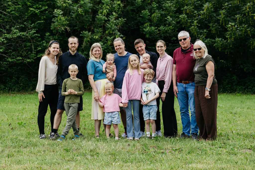 Udendørs familiefotografering tebstrup